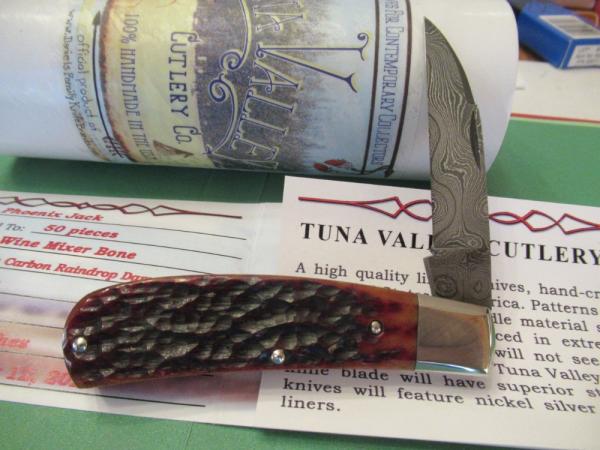 Tuna Valley 2020 Raindrop Damascus , Catalina Wine Mixer Bone Phoenix Jack