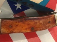 Vintage Parker Cutlery 2 Blade Copperhead Knife w/ Beautiful Appaloosa Bone Handles -NOS +Orig Box Vintage Parker Cutlery 2 Blade Copperhead Knife w/ Beautiful Appaloosa Bone Handles -NOS +Orig Box