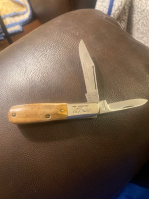 New Vintage IXL George Westenholm & Son Sheffield England Fat Stag Barlow With 2 Stainless Blades