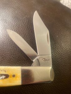 New Case XX USA 6.520091/2 SS Bone Stag Barlow With Nickel SilverBolster & Two Stainless Blades New Case XX USA 6.520091/2 SS Bone Stag Barlow With Nickel SilverBolster & Two Stainless Blades