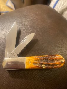 New Case XX USA 6.520091/2 SS Bone Stag Barlow With Nickel SilverBolster & Two Stainless Blades New Case XX USA 6.520091/2 SS Bone Stag Barlow With Nickel SilverBolster & Two Stainless Blades