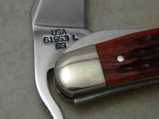 Case XX USA 2000 Pocket Worn Old Red Bone 61953L SS Russlock Knife in Box Case XX USA 2000 Pocket Worn Old Red Bone 61953L SS Russlock Knife in Box