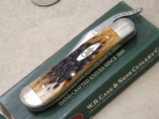 Case XX USA 2000 Autumn Peachseed Bone 61953L SS Russlock Knife in Box Case XX USA 2000 Autumn Peachseed Bone 61953L SS Russlock Knife in Box