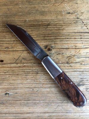 Kroo Blade Traditional Barlow Knife w/Sneezewwod Scales and Wharnecliffe Blade