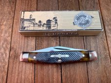 Russell Green River Works (by Boker) Sawcut Green Jigged Bone Stockman Mint Russell Green River Works (by Boker) Sawcut Green Jigged Bone Stockman Mint