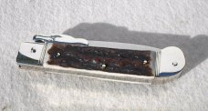 NOS HUBERTUS SOLINGEN GERMANY  ( THE GUARDIAN )  GENUINE STAG AUTO SPRINGER ROSTFREI SWING GUARD 