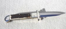 NOS HUBERTUS SOLINGEN GERMANY  ( THE GUARDIAN )  GENUINE STAG AUTO SPRINGER ROSTFREI SWING GUARD 
