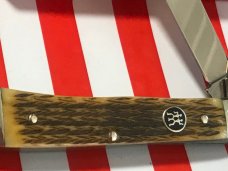 J A Henckels 2 Blade Trapper (HK-5-FLIV) Knife w/ Great Fossil Ivory Handles! Orig Box - NOS J A Henckels 2 Blade Trapper (HK-5-FLIV) Knife w/ Great Fossil Ivory Handles! Orig Box - NOS
