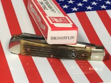 J A Henckels 2 Blade Trapper (HK-5-FLIV) Knife w/ Great Fossil Ivory Handles! Orig Box - NOS J A Henckels 2 Blade Trapper (HK-5-FLIV) Knife w/ Great Fossil Ivory Handles! Orig Box - NOS