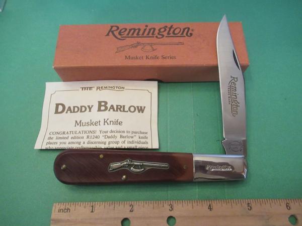 Remington Daddy Barlow Musket Knife Limited Edition Pattern # R1240