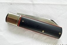 Birdvis Custom Spear Barlow Knife,NEW,W/SLIP,Micarta Scales,Cpm-154,3.625",integral bolsters Birdvis Custom Spear Barlow Knife,NEW,W/SLIP,Micarta Scales,Cpm-154,3.625",integral bolsters