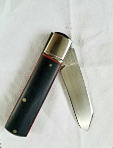 Birdvis Custom Spear Barlow Knife,NEW,W/SLIP,Micarta Scales,Cpm-154,3.625",integral bolsters Birdvis Custom Spear Barlow Knife,NEW,W/SLIP,Micarta Scales,Cpm-154,3.625",integral bolsters