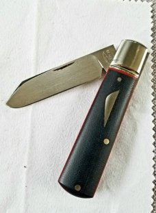 Birdvis Custom Spear Barlow Knife,NEW,W/SLIP,Micarta Scales,Cpm-154,3.625",integral bolsters Birdvis Custom Spear Barlow Knife,NEW,W/SLIP,Micarta Scales,Cpm-154,3.625",integral bolsters