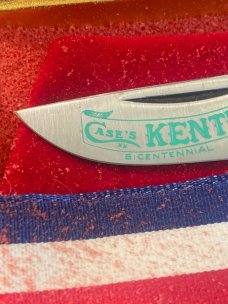 1976 New Case Kentucky Bicentennial Knife Wood Handle With Stainless Steel Blade Brand New In Box