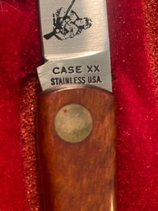 1976 New Case Kentucky Bicentennial Knife Wood Handle With Stainless Steel Blade Brand New In Box
