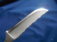 Small Anza Fixed Blade Knife With Original Sheath (#136). Like New. Made in the USA in 2013 Small Anza Fixed Blade Knife With Original Sheath (#136). Like New. Made in the USA in 2013