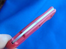 Rare Vintage USA Made Cutco 1886 RED LOCKBACK FOLDING POCKET KNIFE MADE IN USA, SERRATED EDGE. CUTCO