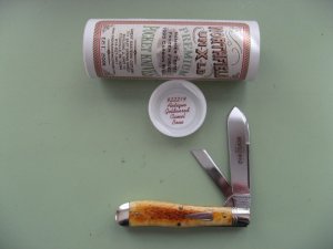 GREAT EASTERN 2019 TALON EUREKA JACK WITH ANTIQUE GOLDENROD CAMEL BONE SCALES