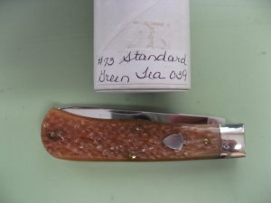 GREAT EASTERN 2007 SCOUT TRAPPER WITH GREEN TEA JIG BONE SCALES