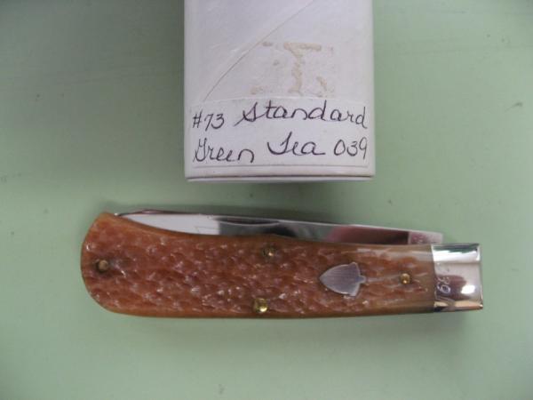 GREAT EASTERN 2007 SCOUT TRAPPER WITH GREEN TEA JIG BONE SCALES GREAT EASTERN 2007 SCOUT TRAPPER WITH GREEN TEA JIG BONE SCALES