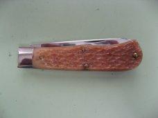 GREAT EASTERN 2007 SCOUT TRAPPER WITH GREEN TEA JIG BONE SCALES GREAT EASTERN 2007 SCOUT TRAPPER WITH GREEN TEA JIG BONE SCALES