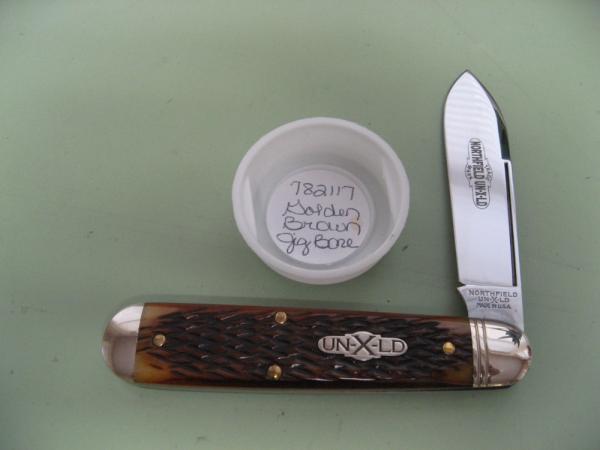 GREAT EASTERN 2017 AMERICAN JACK WITH GOLDEN BROWN JIG BONE SCALES GREAT EASTERN 2017 AMERICAN JACK WITH GOLDEN BROWN JIG BONE SCALES