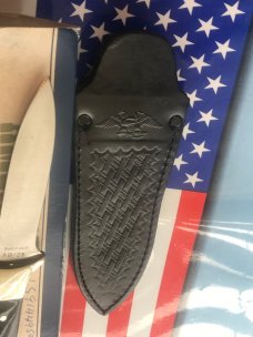 Vintage American Blade Dagger / Boot knife w Eagle Blade Etch w/ Sheath. NOS & NM Vintage American Blade Dagger / Boot knife w Eagle Blade Etch w/ Sheath. NOS & NM