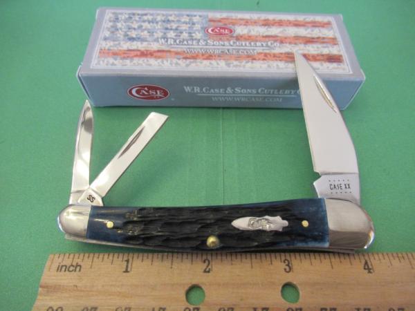 Case XX 2020 Blue Denim Bone Seahorse Whittler Pattern # 6355 WH SS Case XX 2020 Blue Denim Bone Seahorse Whittler Pattern # 6355 WH SS