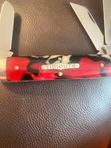 New GEC TIDIOUTE CuTLERY 533308 Limited Edition 1 Of 50 #30 Red,Black & White Swirled Handles New GEC TIDIOUTE CuTLERY 533308 Limited Edition 1 Of 50 #30 Red,Black & White Swirled Handles