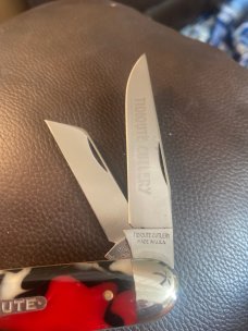 New GEC TIDIOUTE CuTLERY 533308 Limited Edition 1 Of 50 #30 Red,Black & White Swirled Handles New GEC TIDIOUTE CuTLERY 533308 Limited Edition 1 Of 50 #30 Red,Black & White Swirled Handles