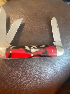 New GEC TIDIOUTE CuTLERY 533308 Limited Edition 1 Of 50 #30 Red,Black & White Swirled Handles New GEC TIDIOUTE CuTLERY 533308 Limited Edition 1 Of 50 #30 Red,Black & White Swirled Handles