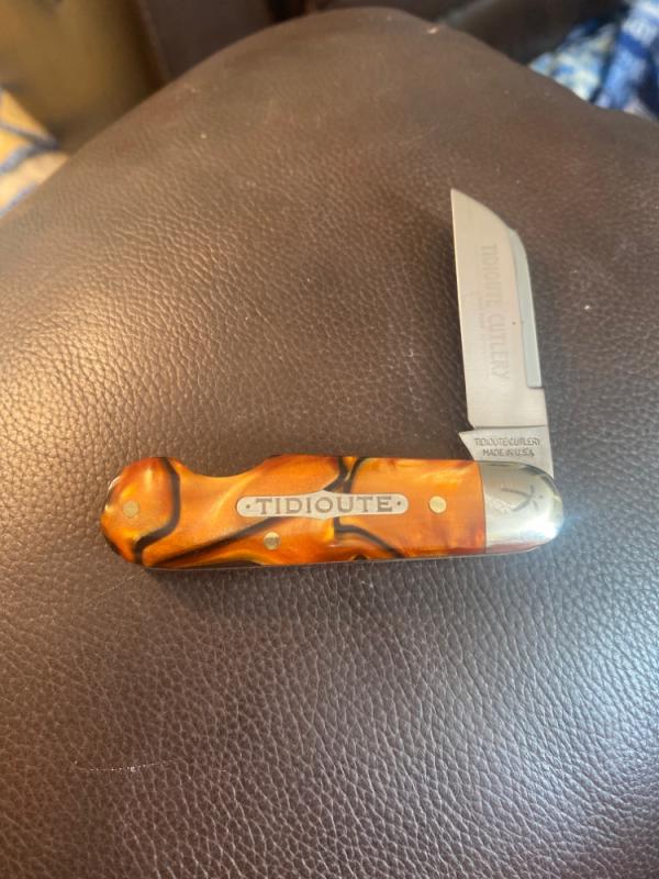 GEC & TIDIOUTE CUTLERY 253109 Limited Edition 1 Of 50 #18 Beatiful Colored Handle Combination 1 Blad GEC & TIDIOUTE CUTLERY 253109 Limited Edition 1 Of 50 #18 Beatiful Colored Handle Combination 1 Blad