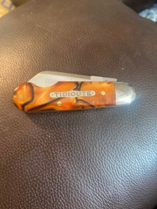 GEC & TIDIOUTE CUTLERY 253109 Limited Edition 1 Of 50 #18 Beatiful Colored Handle Combination 1 Blad GEC & TIDIOUTE CUTLERY 253109 Limited Edition 1 Of 50 #18 Beatiful Colored Handle Combination 1 Blad