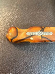 GEC & TIDIOUTE CUTLERY 253109 Limited Edition 1 Of 50 #18 Beatiful Colored Handle Combination 1 Blad GEC & TIDIOUTE CUTLERY 253109 Limited Edition 1 Of 50 #18 Beatiful Colored Handle Combination 1 Blad