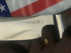 Vintage J A Henckels Safari Skinning / Hunting / Camping knife w/ Orig Sheath -Model # 2113 -NOS Vintage J A Henckels Safari Skinning / Hunting / Camping knife w/ Orig Sheath -Model # 2113 -NOS