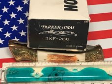 Vint Parker IMAI K-266 Lockback Hunter Knife w A Sea Lion Blade Etching -Orig Sheath & Box -NOS Vint Parker IMAI K-266 Lockback Hunter Knife w A Sea Lion Blade Etching -Orig Sheath & Box -NOS