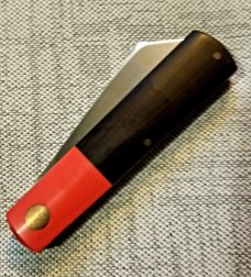 Pepe Jalomo Custom Wharncliffe Barlow Knife,W/SLIP,Micarta ,Red Corian & Copper, 3.875",Cpm-154 Pepe Jalomo Custom Wharncliffe Barlow Knife,W/SLIP,Micarta ,Red Corian & Copper, 3.875",Cpm-154