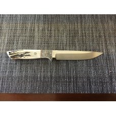 Rock Creek Hanwei HWS -1K fixed blade knife great stag and engraved bolsters NIB 