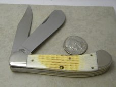 Case XX USA 2008 Burnt Oatmeal Bone 62100 Case Collectors Club Saddlehorn Knife in Box Case XX USA 2008 Burnt Oatmeal Bone 62100 Case Collectors Club Saddlehorn Knife in Box