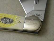 Case XX USA 2008 Burnt Oatmeal Bone 62100 Case Collectors Club Saddlehorn Knife in Box Case XX USA 2008 Burnt Oatmeal Bone 62100 Case Collectors Club Saddlehorn Knife in Box