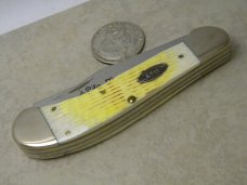 Case XX USA 2008 Burnt Oatmeal Bone 62100 Case Collectors Club Saddlehorn Knife in Box Case XX USA 2008 Burnt Oatmeal Bone 62100 Case Collectors Club Saddlehorn Knife in Box