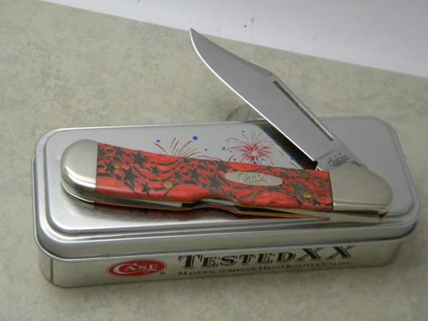 Case XX USA 2004 Old Red Laser Engraved Bone 61549 L SS Copperlock Knife NIB Case XX USA 2004 Old Red Laser Engraved Bone 61549 L SS Copperlock Knife NIB