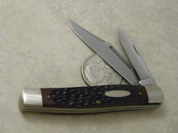 Old Cutler USA Jigged Delrin 523 Carbon Steel Jack Knife 