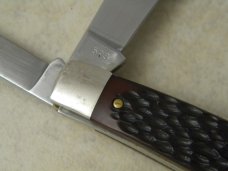Old Cutler USA Jigged Delrin 523 Carbon Steel Jack Knife 