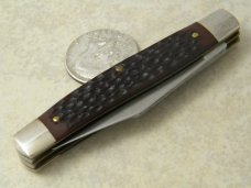 Old Cutler USA Jigged Delrin 523 Carbon Steel Jack Knife 