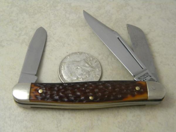 Kutmaster Utica NY USA Jigged Delrin Large Stockman Knife