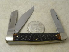 Kutmaster Utica NY USA Jigged Delrin Large Stockman Knife