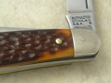 Kutmaster Utica NY USA Jigged Delrin Large Stockman Knife