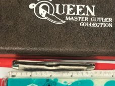 Queen Master Cutler 5th Edition, 1982 Single Blade Slim Farmers Trapper w/ Beautiful Bone Handles Queen Master Cutler 5th Edition, 1982 Single Blade Slim Farmers Trapper w/ Beautiful Bone Handles