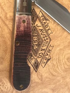 1998 Russell (Green River Works) 5" (Heavy Duty) Daddy Barlow Knife with Great Bone Handles -NOS 1998 Russell (Green River Works) 5" (Heavy Duty) Daddy Barlow Knife with Great Bone Handles -NOS